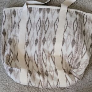 Primark Cream and Brown Patterned Tote